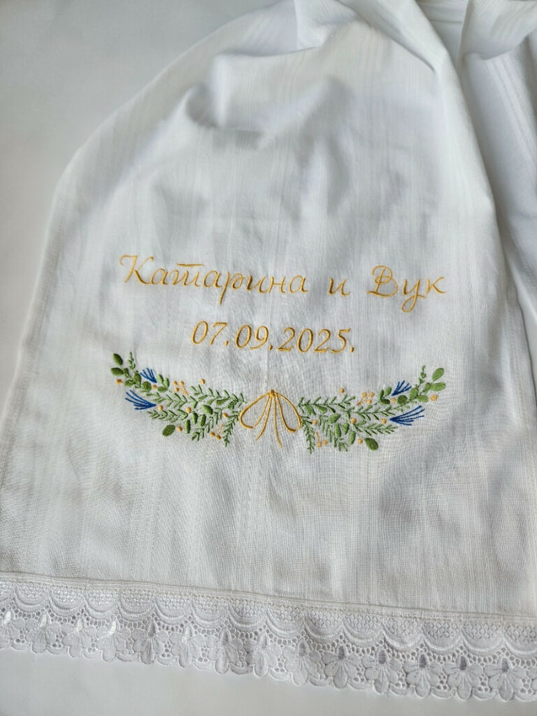 Platno za venčanje – svadbeni venac